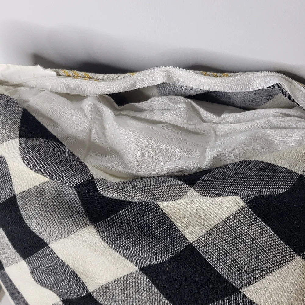 Farmcore Pillow The Prarie Rachel Ashwell  Sunflower Gingham Cabin Shabby Boho